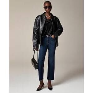 J. Crew '03 Kick Out Denim Jeans Raw Hem  High Rise Stretch Dark Women 29T